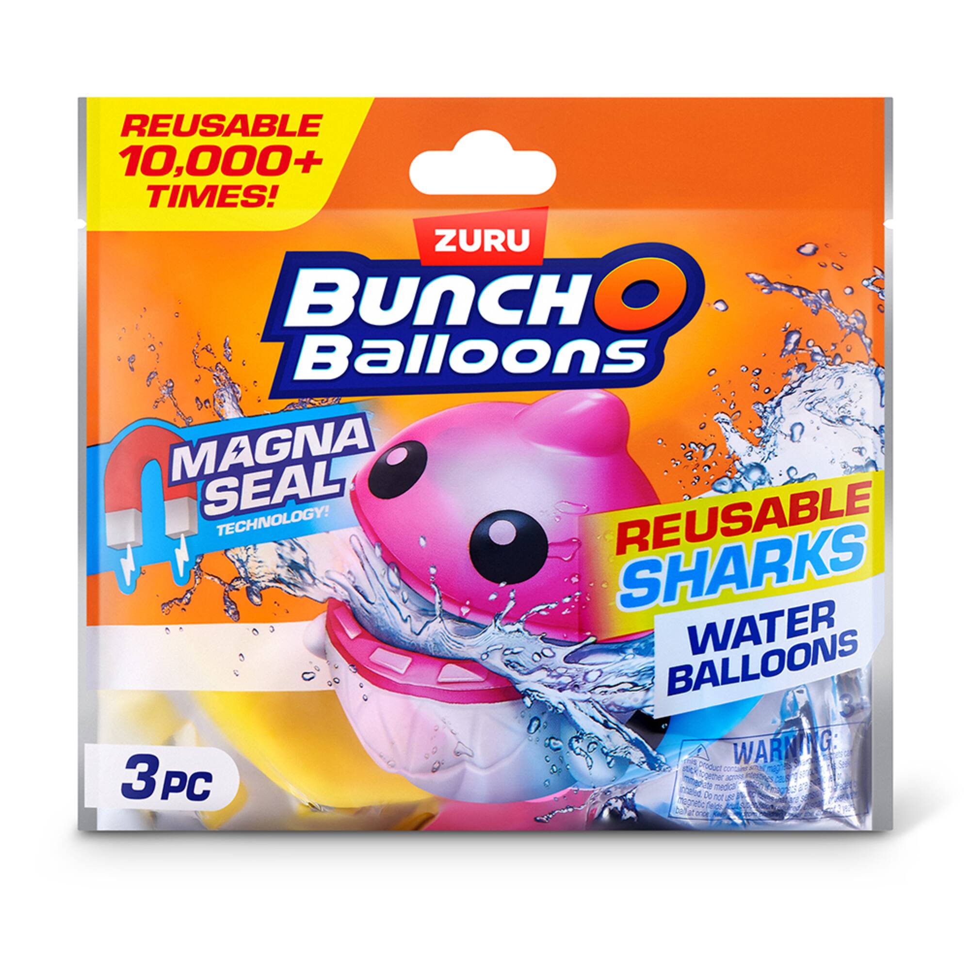Bunch O Balloons Reusable Shark Water Balloons, 3ct.